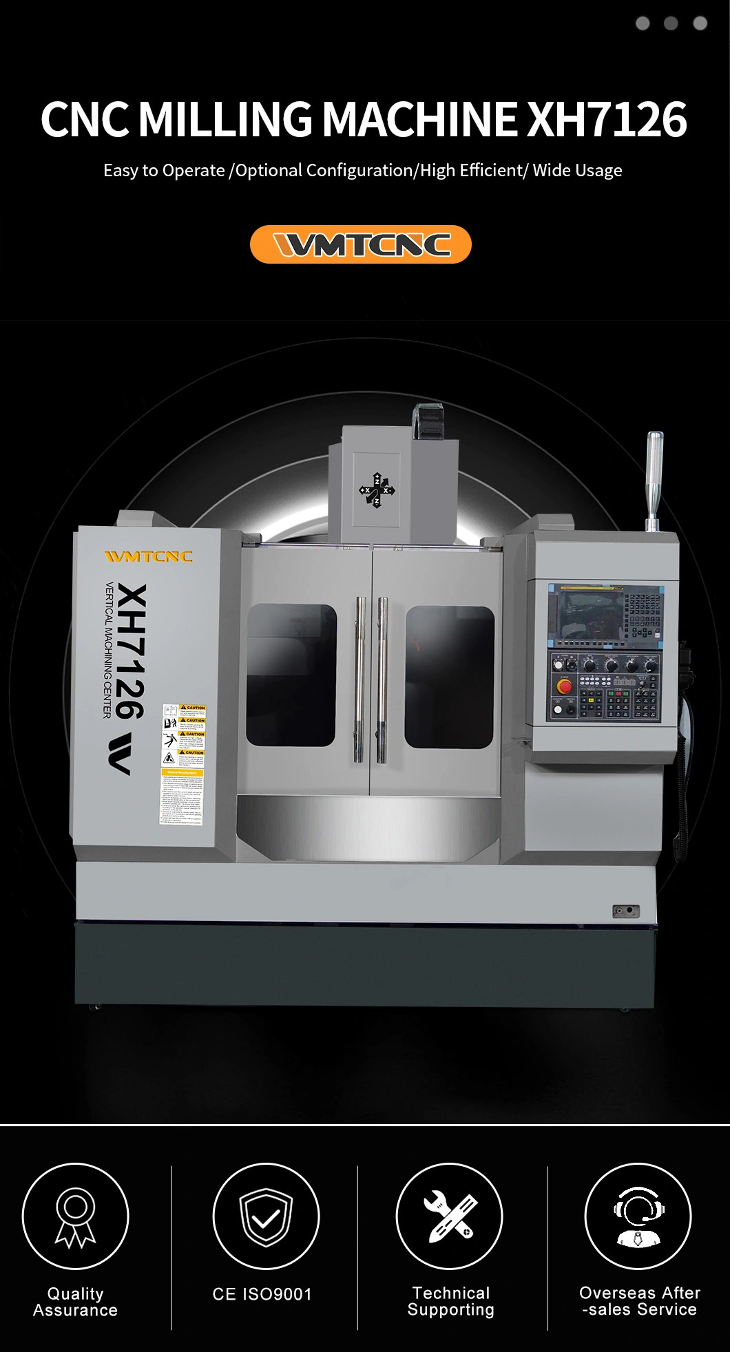 taiwan cnc milling machine XH7126 small cnc milling machine