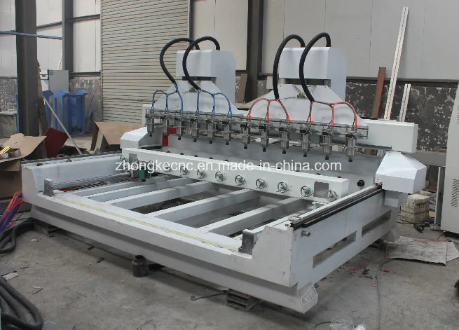 Multi Heads Wood Working CNC Router with 4 Axis Controller